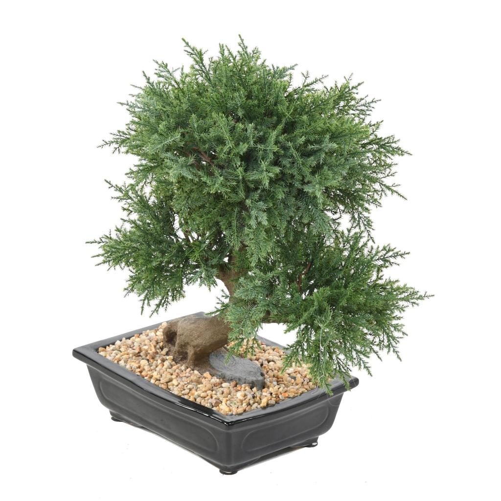 Juniperus miniature décoratif en céramique, 55 cm — photographie complémentaire